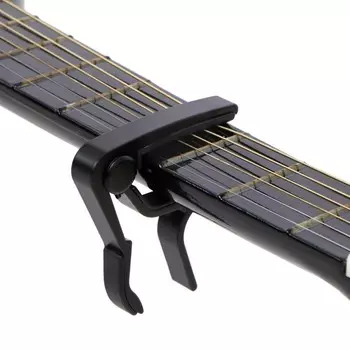 Каподастр для акустической гитары Music Life, черный