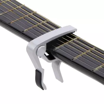 Каподастр для гитары Music Life, серебристый