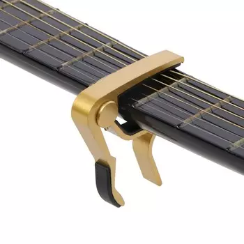 Каподастр для гитары, зажим для струн Music Life, золотистый