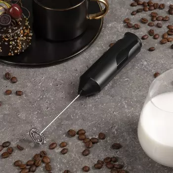 Капучинатор погружной Luazon WMR-04, от батареек, чёрный