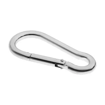 Карабин DIN5299C, М11, цинк, 20 шт