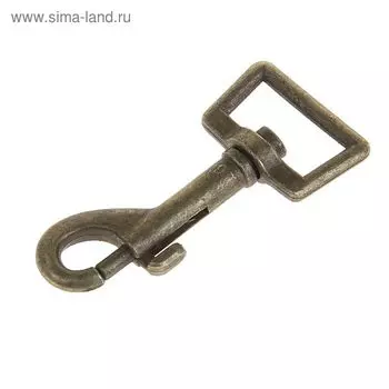 Карабин с основанием-трапецией, 6.5 см