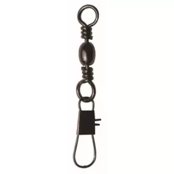 Карабин+вертлюг SIWEIDA №2 черн. (25кг,5шт/уп)