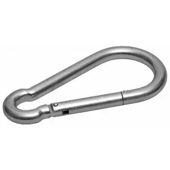 Карабин "ЗУБР" DIN 5299С, 6 мм, оцинкованный, 1 шт.