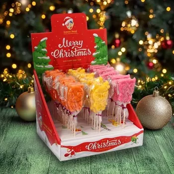 Новый год. Карамель леденцовая фигурная Sweet Ness "Полярные звери", 24 г