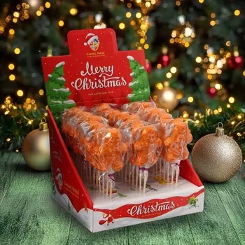 Новый год. Карамель леденцовая фигурная Sweet Ness "Пряничный человечек", 30 г