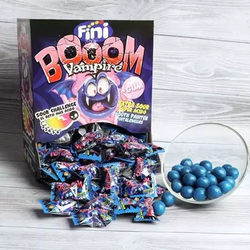 Карамель леденцовая с жевательной резинкой «Вампиры», 5 г