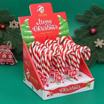 Карамель леденцовая новогодняя Sweet Ness "Трость", со вкусом клубники, 30 г