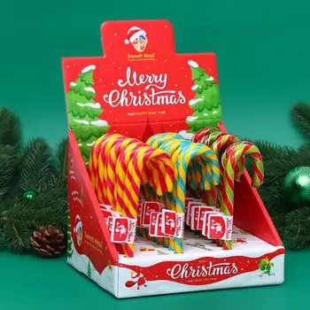 Карамель леденцовая Sweet Ness Трость (персик-гуава-арбуз), 30 г