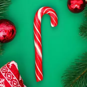 Карамель леденцовая "Трость к Новому Году" со вкусом клубники, 20 г