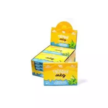 Карамель медовая твёрдый мёд, с ментолом и эвкалиптом, 30 г