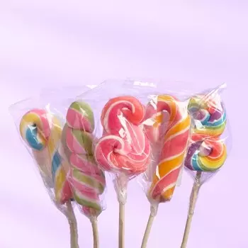 Карамель на палочке «Цветная» микс, 15 г
