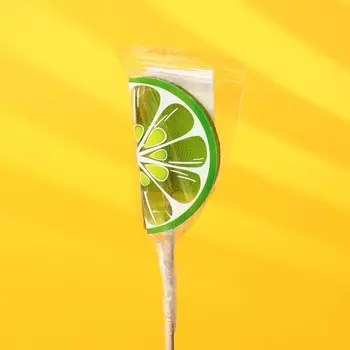 Карамель на палочке "Фруктовый джус" лайм 16гр