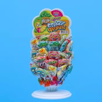 Карамель на палочке «Лизунец Crazy Фрукты» 15 г