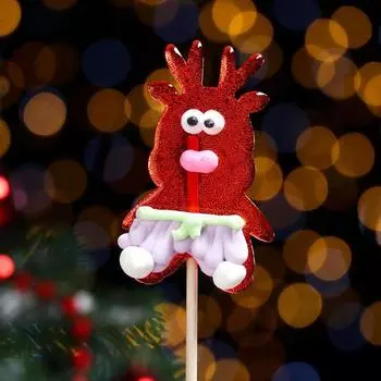 Карамель на палочке "Олененок", красный, 25 г