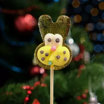 Карамель на палочке "Забава", жёлтый, 25 г