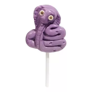 Карамель на палочке "Змея", сереневая, 22 г