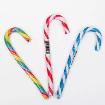 Карамель «Трость», тутти-фрутти фонтан, 12 г