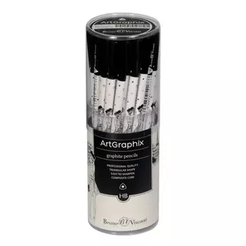 Карандаш чернографитный 3.0 мм ArtGraphix Zefir "Путешественница", HВ, трёхгранный, пластиковый корпус