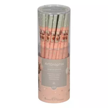 Карандаш чернографитный 3.0 мм ArtGraphix Zefir "Мышка", HВ, трёхгранный, пластиковый корпус