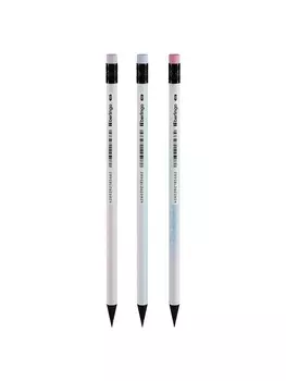 Карандаш чернографитный Berlingo Shade, HB, заточенный, трёхгранный, черное дерево, МИКС