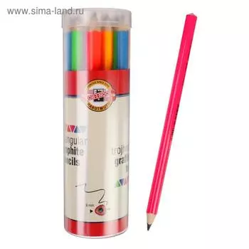 Карандаш чернографитный JUMBO Koh-I-Noor 1870/24 B, микс