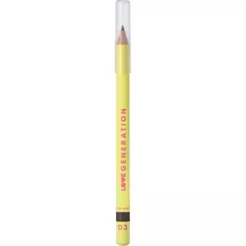 Карандаш для бровей Love Generation, средней жёсткости, тон 03 холодный коричневый, 1.3 г