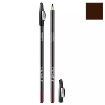 Карандаш для глаз DEMINI, с точилкой, тон 002 Темный мокко