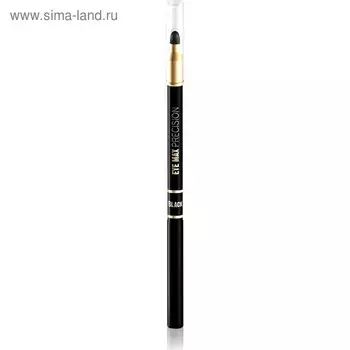 Карандаш для глаз Eveline Eye Max Precision, автомат, с растушевкой, тон чёрный