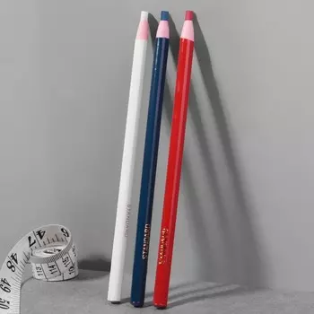 Карандаш для ткани, самозатачивающийся, 3 шт., белый, красный, синий