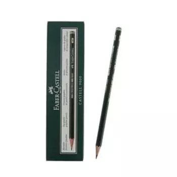 Карандаш художественный чёрнографитный Faber-Castel CASTELL® 9000 профессиональные 6B зелёный