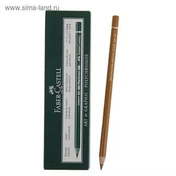 Карандаш художественный цветной Faber-Castell Polychromos®, 182 коричневый ореховый