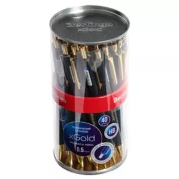 Карандаш механический 0.5 мм, Berlingo "xGold", с ластиком, микс