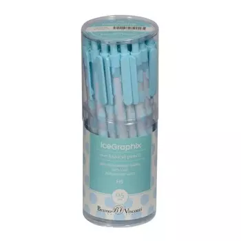 Карандаш механический 0.5 мм BrunoVisconti. IceGraphix "Горошек", НВ, пластиковый корпус