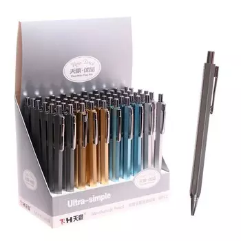 Карандаш механический, 0,5мм, корпус граненный, МИКС