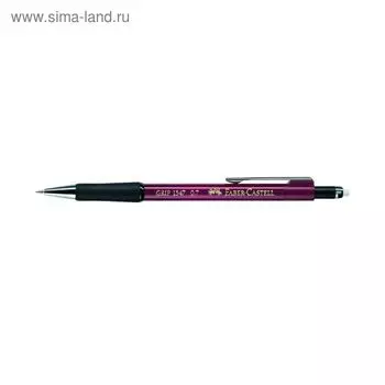 Карандаш механический 0.7 мм Faber-Castell GRIP 1347 с ластиком, резиновый упор, красный
