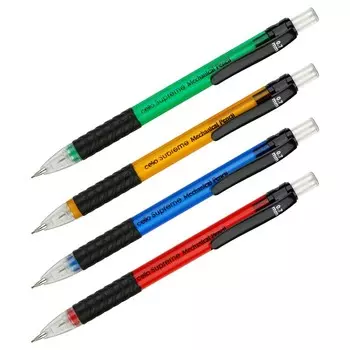 Карандаш механический, Cello "Supreme", 0.7 мм, грип, с ластиком, ассорти