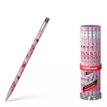 Карандаш механический НВ, 2,0 мм, ErichKrause ColorTouch Ladybug, с точилкой, корпус " Soft-touch" с дизайном