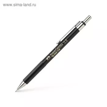 Карандаш механический профессиональный 0,5 мм Faber-Castell TK®-FINE с ластиком чёрный