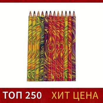 Карандаш Calligrata многоцветный, толстый, заточенный