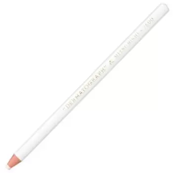 Карандаш восковой UNI 142625, для любых поверхностей, заточенный, грифель 4.4 мм, белый