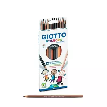 Карандаши 12 цветов Giotto Stilnovo Skintones телесные