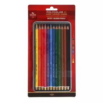Карандаши 12 цветов POLYCOLOR