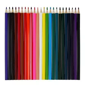 Карандаши 24 цветов "Приключения кота Пирожка", картонная коробка, европодвес