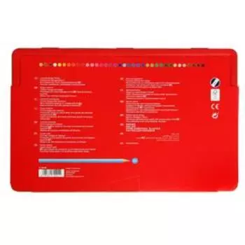 Карандаши 36 цвета Faber-Castell "Замок", шестигранный корпус, заточенные, в металлическом пенале