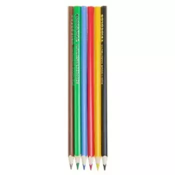 Карандаши 6 цветов Koh-I-Noor 3131, TRIOCOLOR, европодвес