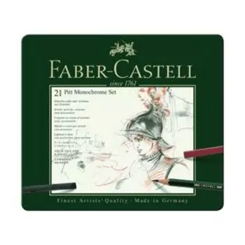 Карандаши художественные набор Faber-Castell PITT 21 штуки в металлической коробке