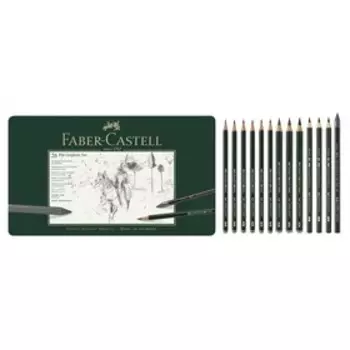 Карандаши художественные набор Faber-Castell PITT 26 штук в металлической коробке