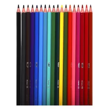 Карандаши 18 цветов, детские, шестигранные, BIC Kids Tropicolors, пластиковые, ударопрочный грифель 3.2 мм