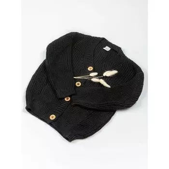 Кардиган для девочки, рост 140 см, цвет чёрный